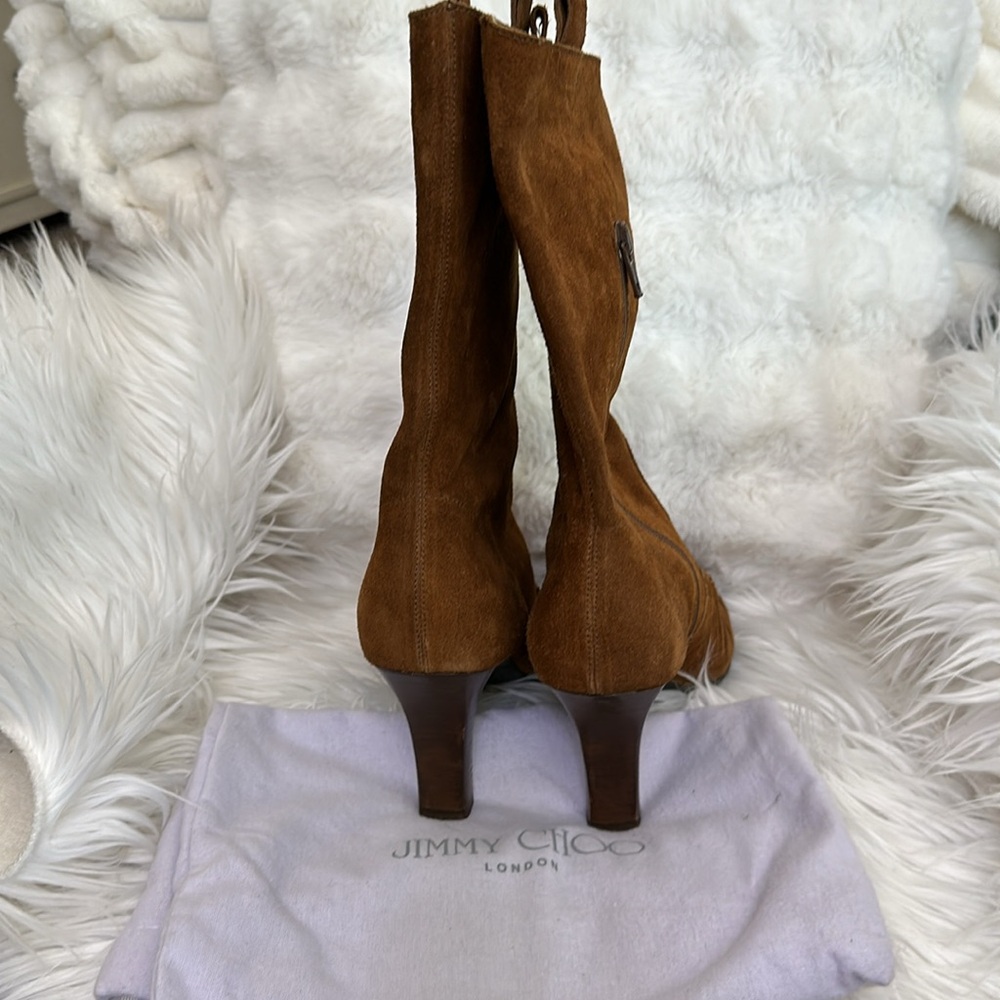 #1A NWOT Jimmy Choo Brown Ankle Boots OFFER FIRM - Picture 4 of 7